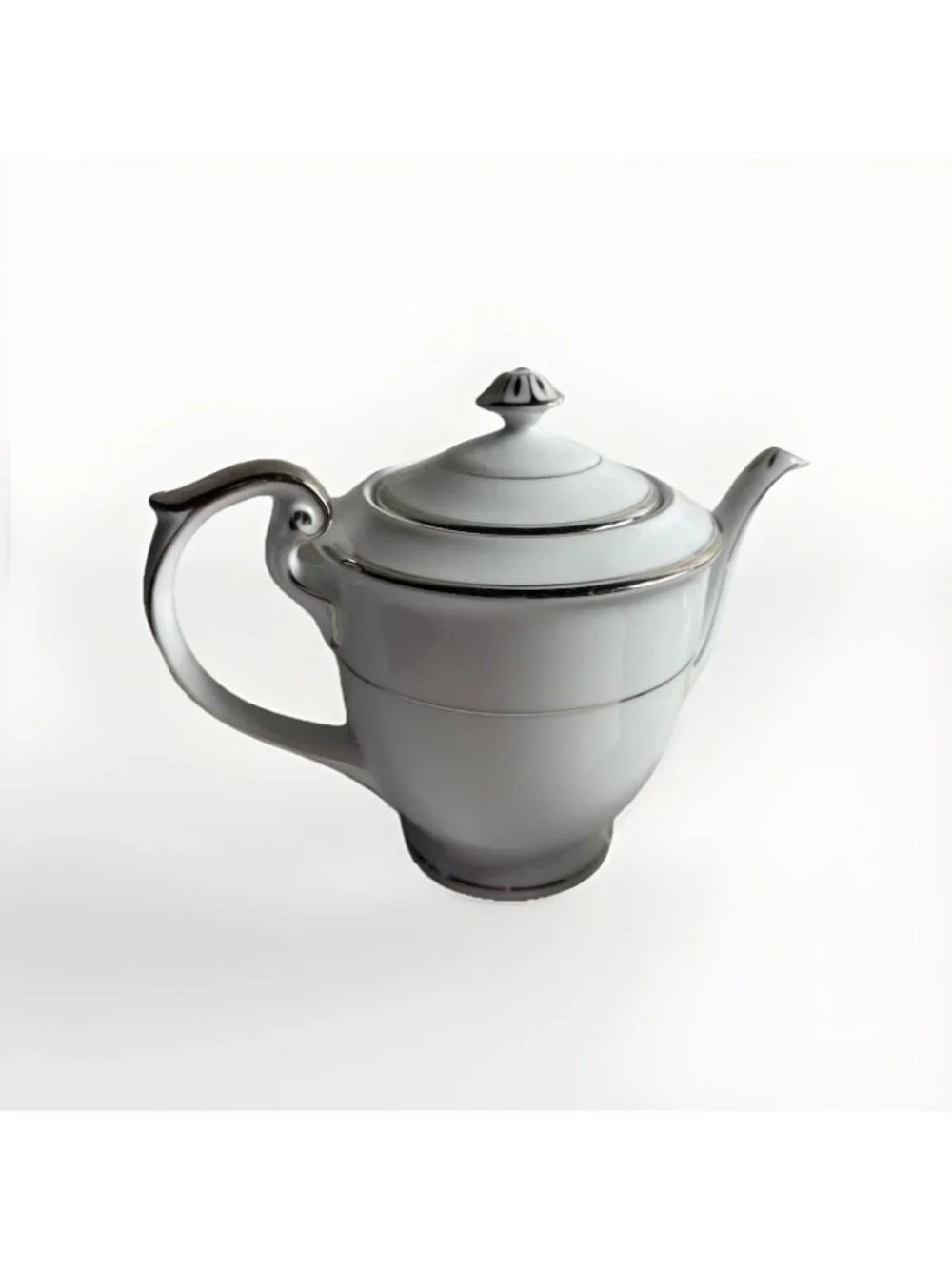 New Rose Hand Painted Teapot, Sugar Bowl And Creamer
